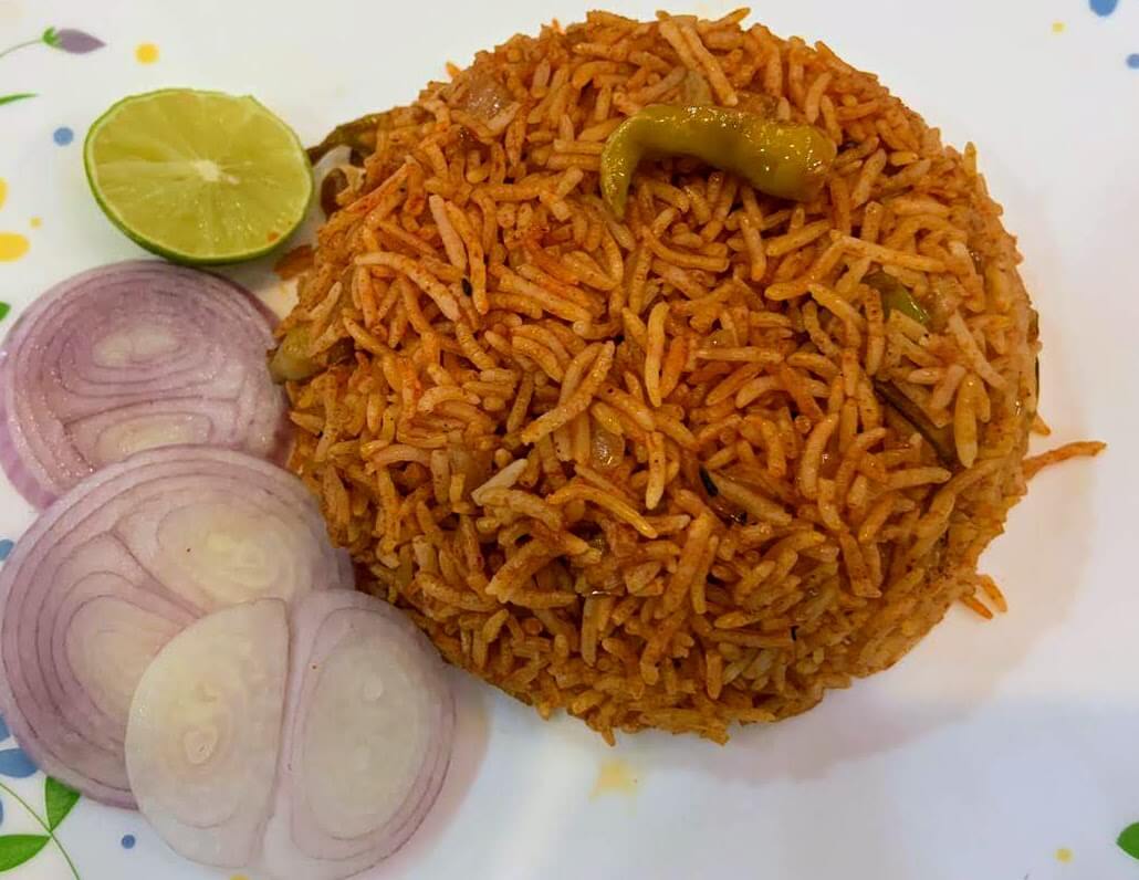 Onion Chilli Fried Rice Your Veg Recipe